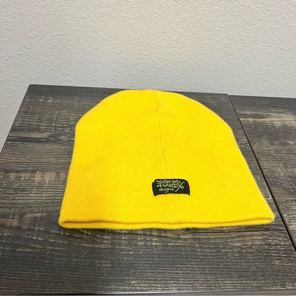 Ed Hardy Original Yellow Beanie - Picture 2 of 4